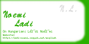 noemi ladi business card